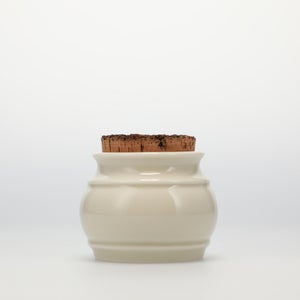 キッチンツールキャニスター 75mm 樽 グレー 鬼皮コルク付 5056