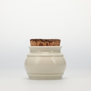 キッチンツールキャニスター 75mm 樽 グレー 鬼皮コルク付 5058