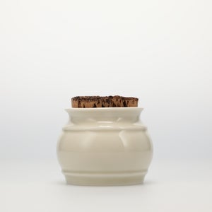 キッチンツールキャニスター 75mm 樽 グレー 鬼皮コルク付 5096