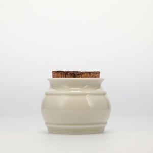 キッチンツールキャニスター 75mm 樽 グレー 鬼皮コルク付 5099