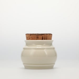 キッチンツールキャニスター 75mm 樽 グレー 鬼皮コルク付 5101