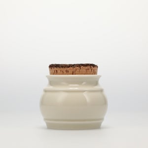 キッチンツールキャニスター 75mm 樽 グレー 鬼皮コルク付 5102