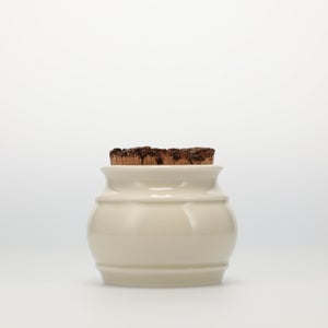 キッチンツールキャニスター 75mm 樽 グレー 鬼皮コルク付 5107