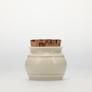 キッチンツールキャニスター 75mm 樽 グレー 鬼皮コルク付 5108