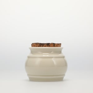 キッチンツールキャニスター 75mm 樽 グレー 鬼皮コルク付 5109