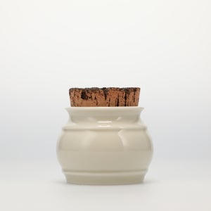 キッチンツールキャニスター 75mm 樽 グレー 鬼皮コルク付 5112