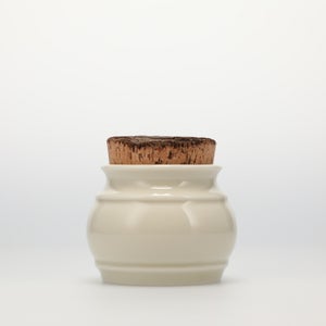 キッチンツールキャニスター 75mm 樽 グレー 鬼皮コルク付 5116