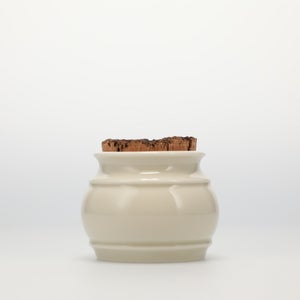 キッチンツールキャニスター 75mm 樽 グレー 鬼皮コルク付 5119