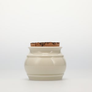 キッチンツールキャニスター 75mm 樽 グレー 鬼皮コルク付 5148