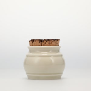 キッチンツールキャニスター 75mm 樽 グレー 鬼皮コルク付 5149