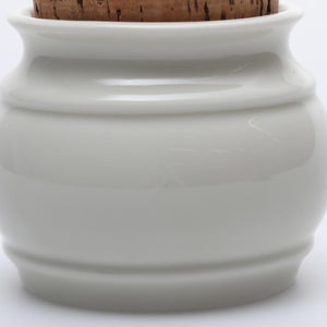 キッチンツールキャニスター 75mm 樽 グレー 鬼皮コルク付 4711