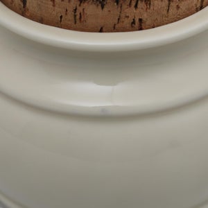 キッチンツールキャニスター 75mm 樽 グレー 鬼皮コルク付 5355