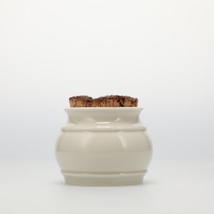 キッチンツールキャニスター 75mm 樽 グレー 鬼皮コルク付 4633