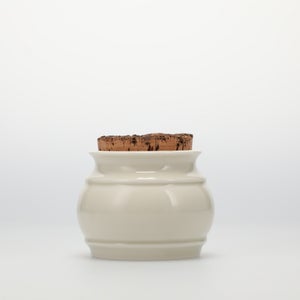 キッチンツールキャニスター 75mm 樽 グレー 鬼皮コルク付 4644