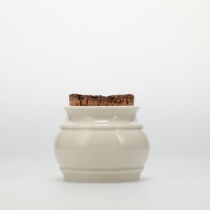 キッチンツールキャニスター 75mm 樽 グレー 鬼皮コルク付 4656