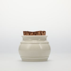 キッチンツールキャニスター 75mm 樽 グレー 鬼皮コルク付 4673