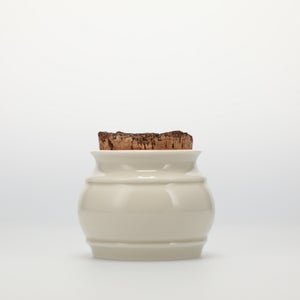 キッチンツールキャニスター 75mm 樽 グレー 鬼皮コルク付 4688