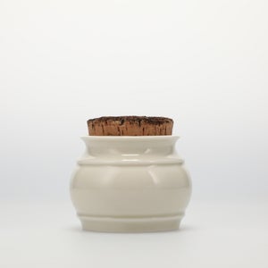 キッチンツールキャニスター 75mm 樽 グレー 鬼皮コルク付 4691