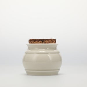 キッチンツールキャニスター 75mm 樽 グレー 鬼皮コルク付 4694