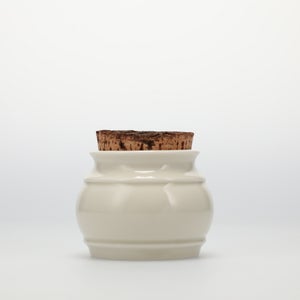 キッチンツールキャニスター 75mm 樽 グレー 鬼皮コルク付 4727