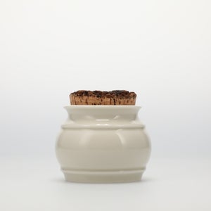 キッチンツールキャニスター 75mm 樽 グレー 鬼皮コルク付 4740