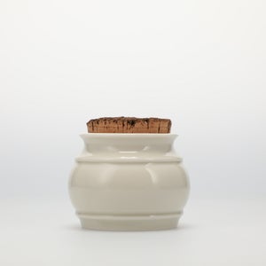 キッチンツールキャニスター 75mm 樽 グレー 鬼皮コルク付 4746