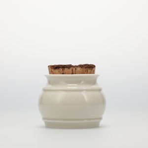 キッチンツールキャニスター 75mm 樽 グレー 鬼皮コルク付 4748