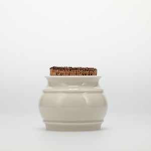 キッチンツールキャニスター 75mm 樽 グレー 鬼皮コルク付 4757