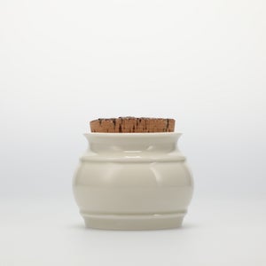 キッチンツールキャニスター 75mm 樽 グレー 鬼皮コルク付 4761