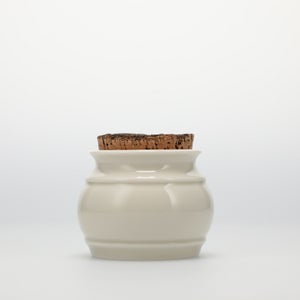 キッチンツールキャニスター 75mm 樽 グレー 鬼皮コルク付 4763