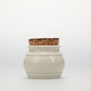 キッチンツールキャニスター 75mm 樽 グレー 鬼皮コルク付 4768