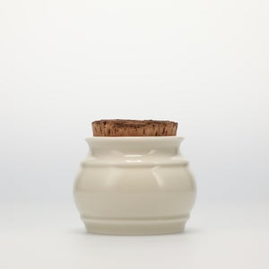 キッチンツールキャニスター 75mm 樽 グレー 鬼皮コルク付 4967