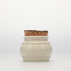 キッチンツールキャニスター 75mm 樽 グレー 鬼皮コルク付 4969