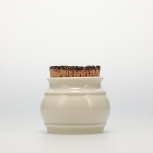 キッチンツールキャニスター 75mm 樽 グレー 鬼皮コルク付 4971