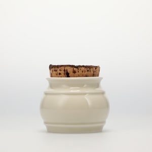 キッチンツールキャニスター 75mm 樽 グレー 鬼皮コルク付 4972