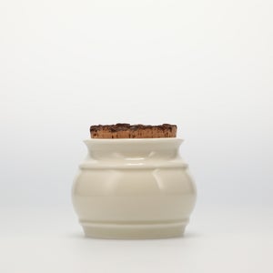 キッチンツールキャニスター 75mm 樽 グレー 鬼皮コルク付 4976