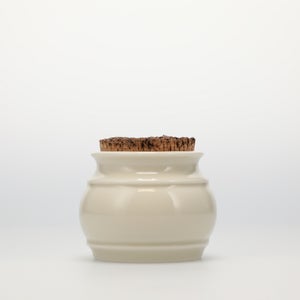 キッチンツールキャニスター 75mm 樽 グレー 鬼皮コルク付 4977