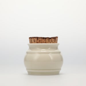 キッチンツールキャニスター 75mm 樽 グレー 鬼皮コルク付 4981