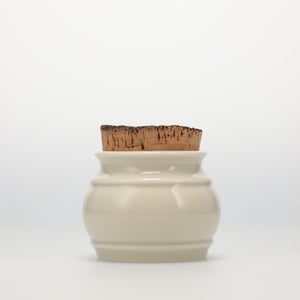 キッチンツールキャニスター 75mm 樽 グレー 鬼皮コルク付 4983