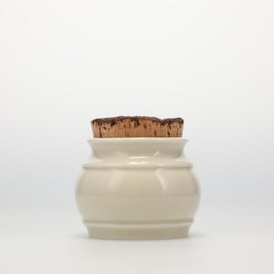 キッチンツールキャニスター 75mm 樽 グレー 鬼皮コルク付 4984