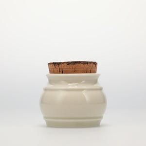 キッチンツールキャニスター 75mm 樽 グレー 鬼皮コルク付 4989