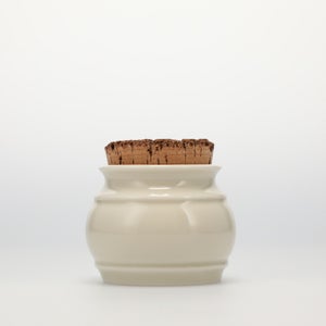 キッチンツールキャニスター 75mm 樽 グレー 鬼皮コルク付 4990