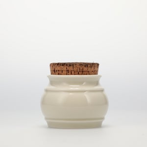 キッチンツールキャニスター 75mm 樽 グレー 鬼皮コルク付 5034