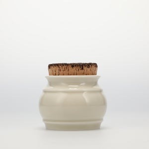 キッチンツールキャニスター 75mm 樽 グレー 鬼皮コルク付 5038