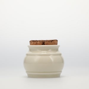 キッチンツールキャニスター 75mm 樽 グレー 鬼皮コルク付 5043