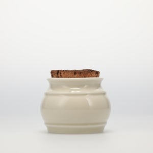 キッチンツールキャニスター 75mm 樽 グレー 鬼皮コルク付 5047