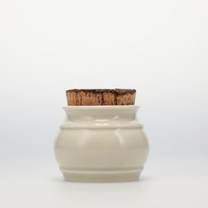 キッチンツールキャニスター 75mm 樽 グレー 鬼皮コルク付 5058