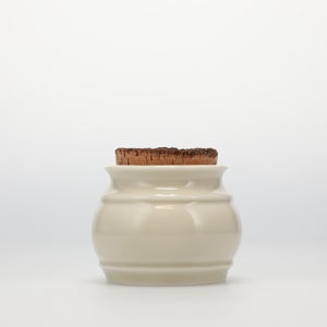 キッチンツールキャニスター 75mm 樽 グレー 鬼皮コルク付 5059