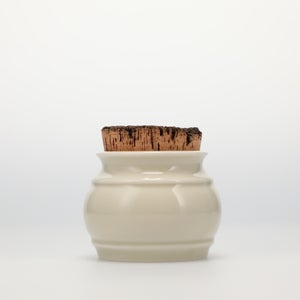 キッチンツールキャニスター 75mm 樽 グレー 鬼皮コルク付 5098