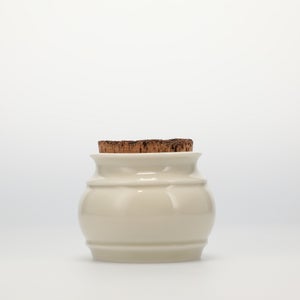 キッチンツールキャニスター 75mm 樽 グレー 鬼皮コルク付 5099